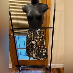 Multicolored Cheetah/Lion print skirt